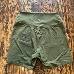BuffBunny Olive Green Athletic Shorts